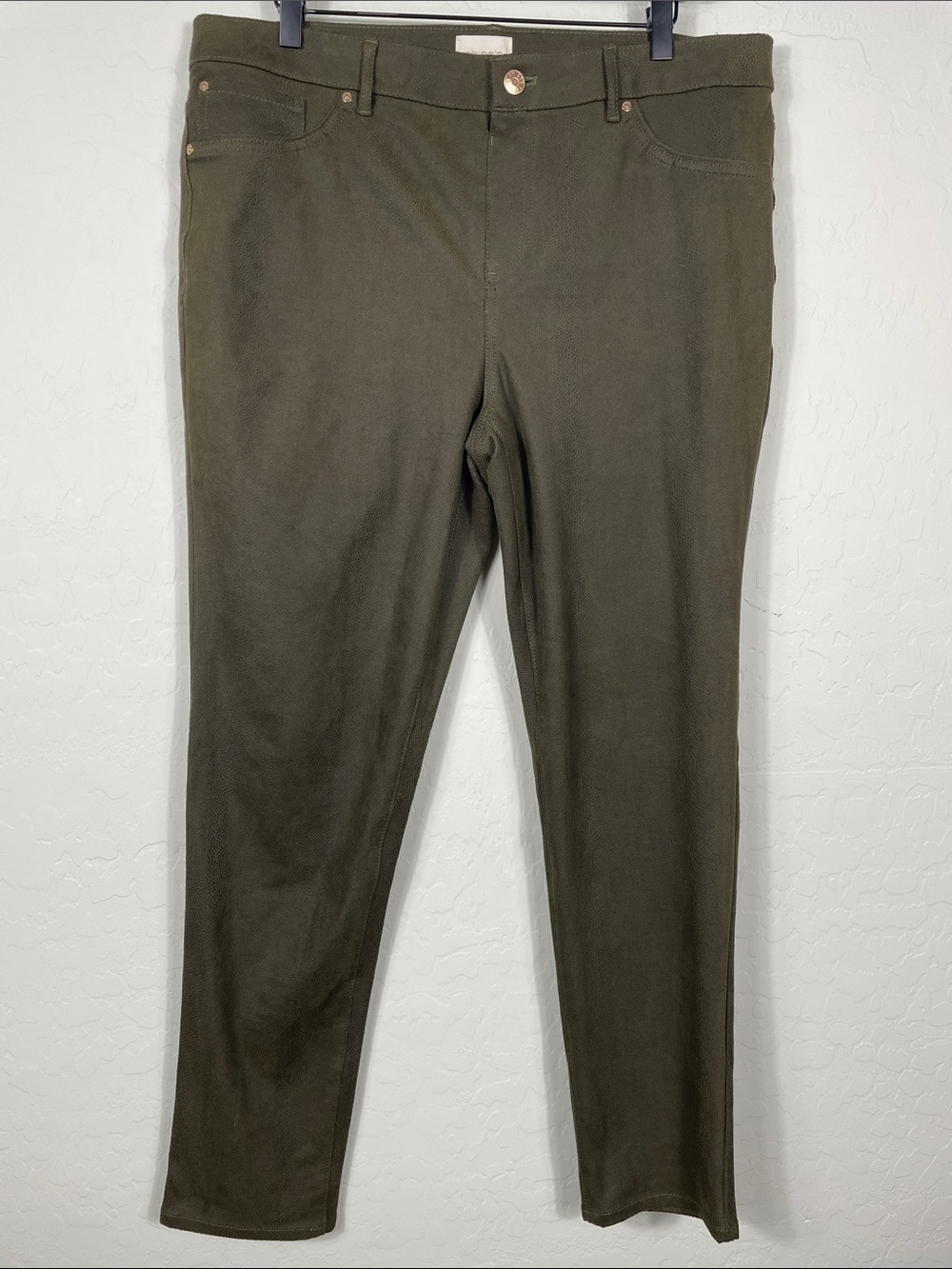 Chico's Olive Green Straight Leg Pants